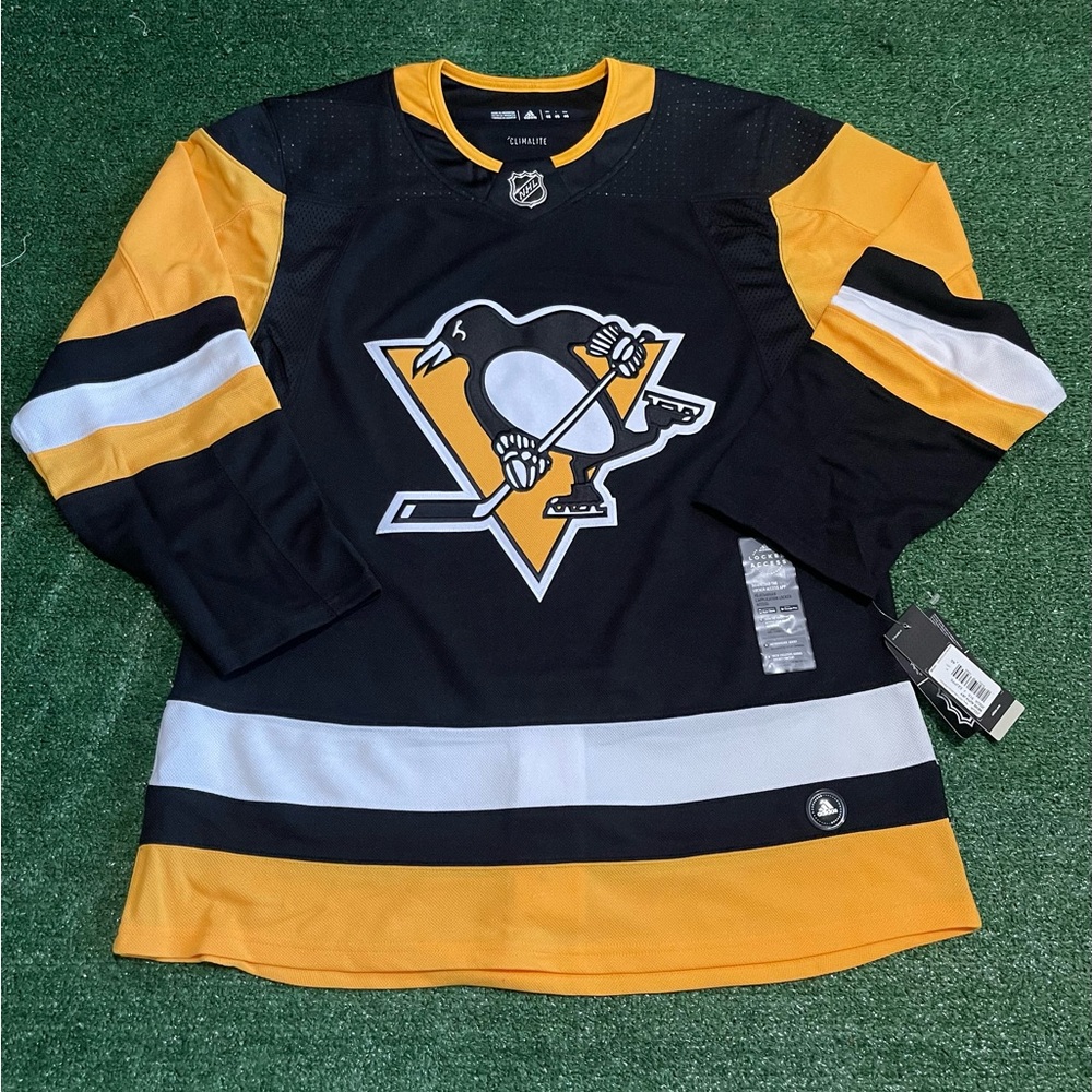 Adidas NHL Pittsburgh Penguins Authentic Home Jersey CA7108 Black (Men’s 46)